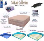 Eastern king complete soft side waterbed with mattress, foundation and 9 leg bed frame