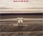Pillow top cover for softside waterbed mattress